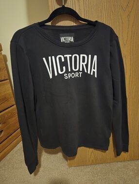 Victoria Sport Black Logo Sweatshirt